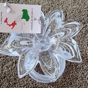 Hand Blown Bud Vasel Floral Design